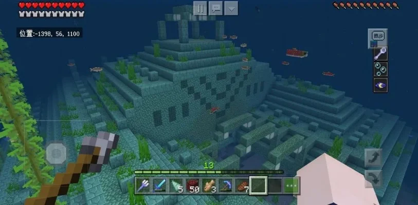 mc海底神殿金块在哪　我的世界海底神殿的金块在哪里