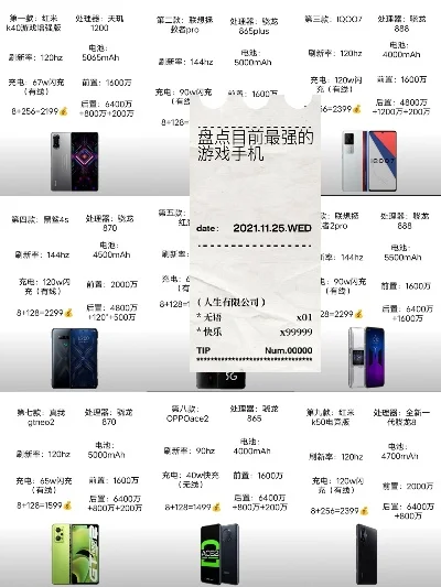 性能强劲游戏手机推荐及排行榜