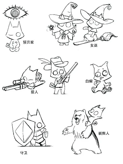 狼人杀角色绘制指南：简易、卡通、仿真及太空风格画法全解析