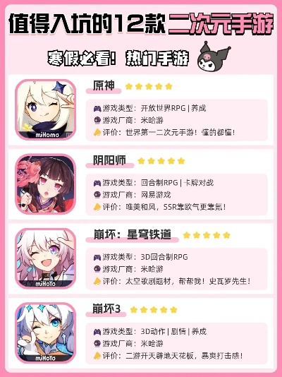 2025年最值得玩的超次元手游有哪些？
