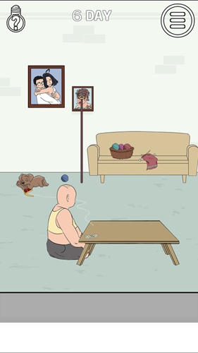 找到老婆的私房钱2第6关图文攻略：剪刀剪开辣条唤醒小孩拿钱