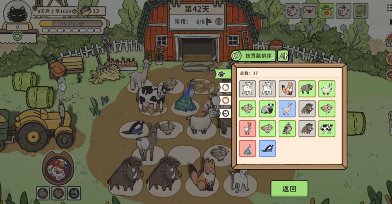猫神牧场晴天牧场难度四打法攻略：养野猪管树懒，轻松过关