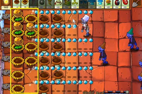 植物大战僵尸杂交版冒险模式第45关通关秘籍