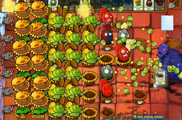 植物大战僵尸杂交版冒险模式第45关通关秘籍