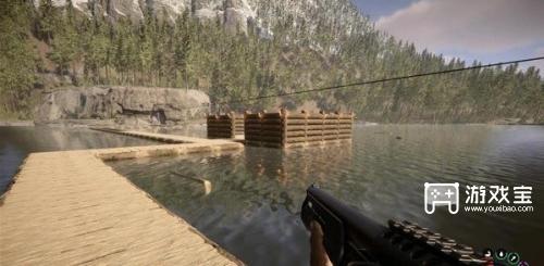 森林之子巧用绳索,打造水上安全屋