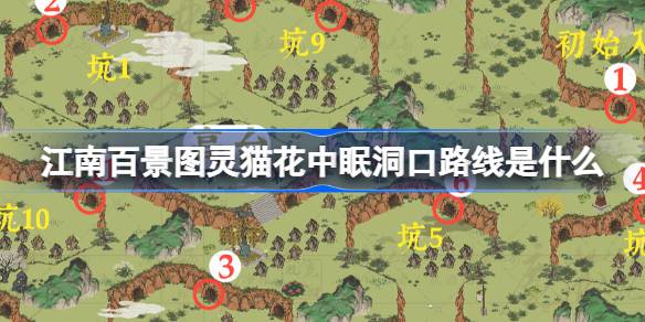 江南百景图灵猫花中眠路线全解析