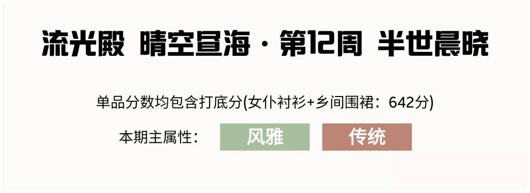 爱江山更爱美人：流光殿半世晨晓搭配全攻略