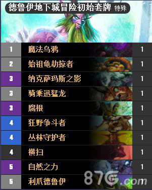 炉石传说狗头人冒险德鲁伊卡牌及分支玩法全面解析
