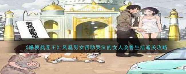 爆梗找茬王441关通关秘籍：凤凰男女如何帮哭泣女人脱困