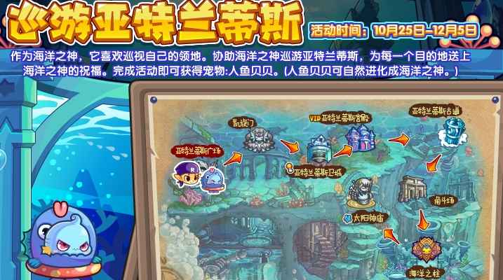 洛克王国巡游亚特兰蒂斯活动玩法全解析