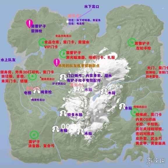 森林之子地图怎么看