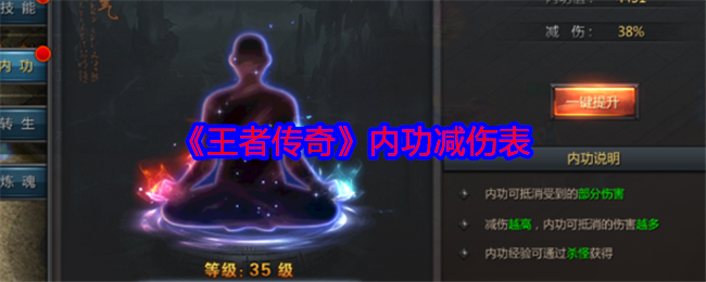 王者传奇内功减伤全解析：提升生存能力的关键策略