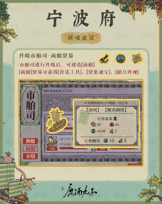 江南百景图宁波府新区域玩法全解析