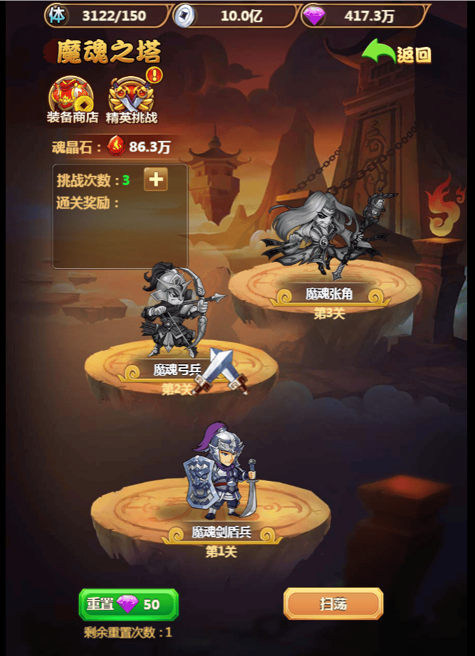 毒王华佗传魔魂之塔全攻略：通关层数与奖励深度解析