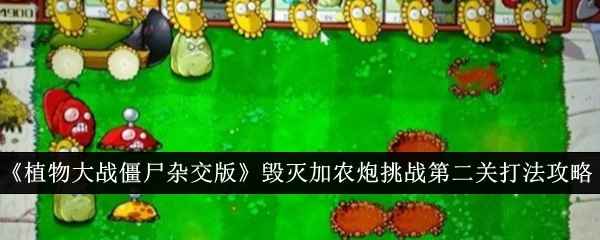 植物大战僵尸杂交版毁灭加农炮挑战第二关通关策略与心得